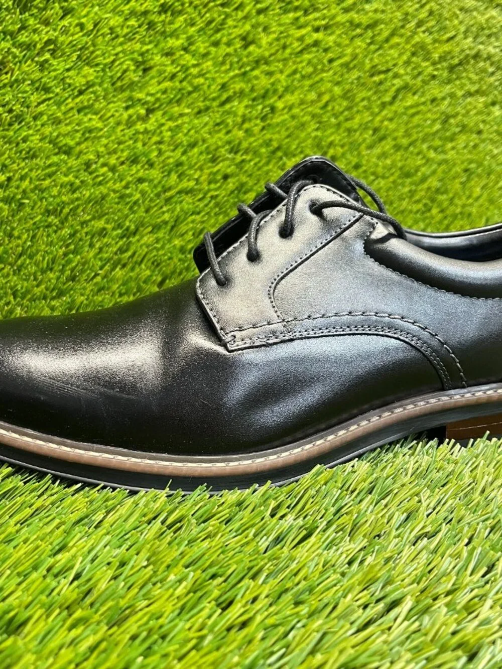 Nunn‎ Bush Westfield Mens Size 9.5 Black Classic Plain Toe Oxford Dress Shoes